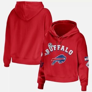 Wear by Erin Andrews Buffalo Bills Cropped Hoodie Size XL women’s NWOT
